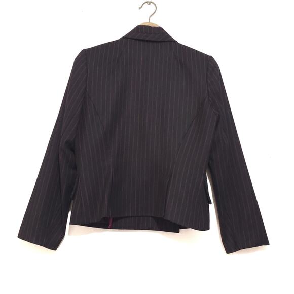 Barbie by David Dixon | Mattel Collaboration Wool Blend Pin Stripe Blazer - Picture 4 of 8